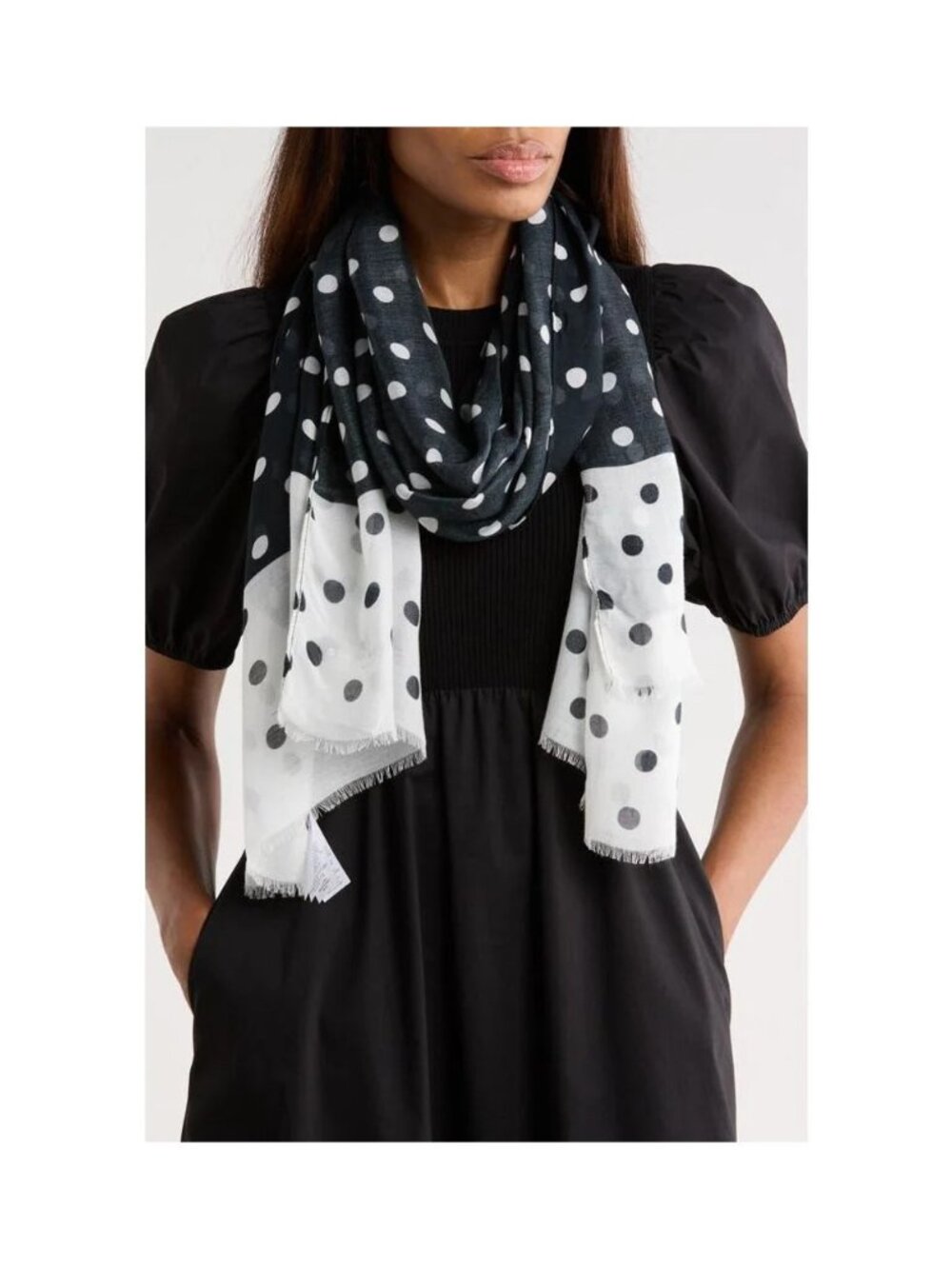Kate Spade New York springtime dot oblong scarf